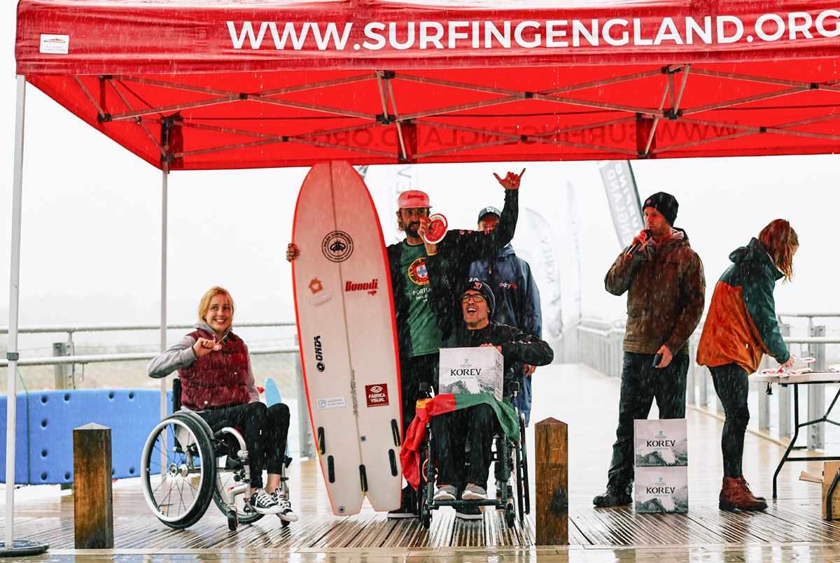 2020 Korev English Adaptive Surfing Open Assisted finalists