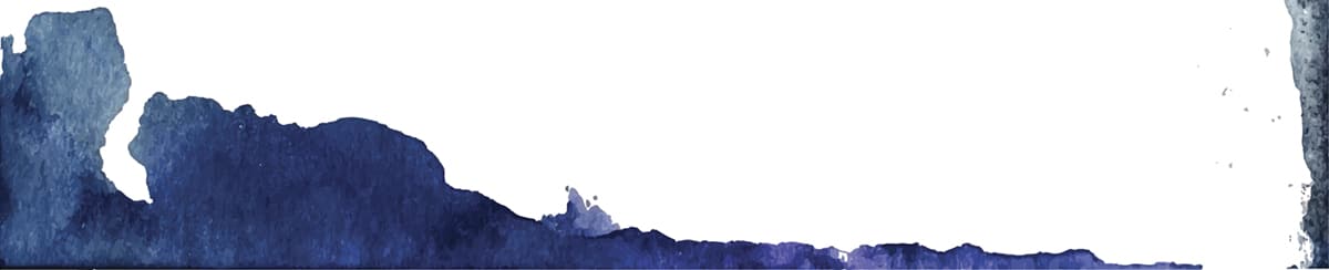 Vector set of watercolor stains, splashes and spots