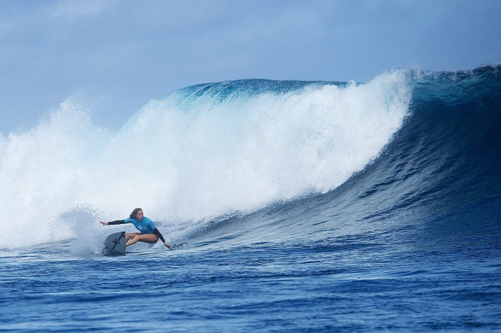Laura Enever of North Narrabeen, Sydney, Australia (pictured) placed equal fifth at the Fiji Womens Pro, reaching the Quarterfinals where she was eliminated on Thursday June 4, 2015.